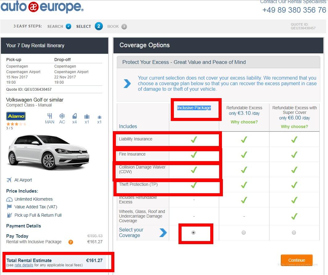 Autoeurope аренда авто