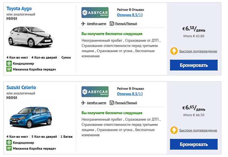 Аренда машины салоники